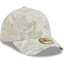 new-era-curved-brim-59forty-a-frame-leafy-palm-beige-fitted-cap