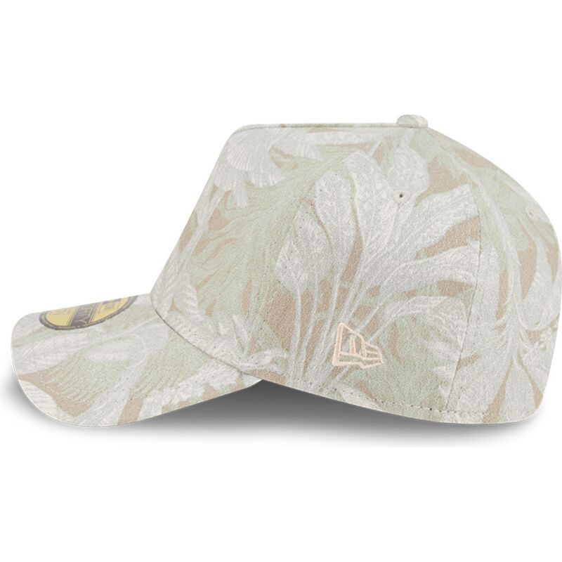 beige-gebogene-verstellbare-59forty-a-frame-leafy-palm-kappe-von-new-era