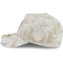 beige-gebogene-verstellbare-59forty-a-frame-leafy-palm-kappe-der-new-york-yankees-mlb-von-new-era