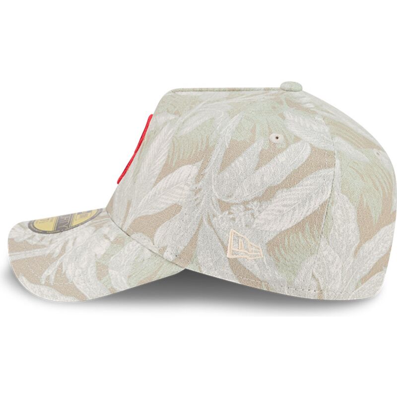 beige-gebogene-verstellbare-59forty-a-frame-leafy-palm-kappe-der-boston-red-sox-mlb-von-new-era
