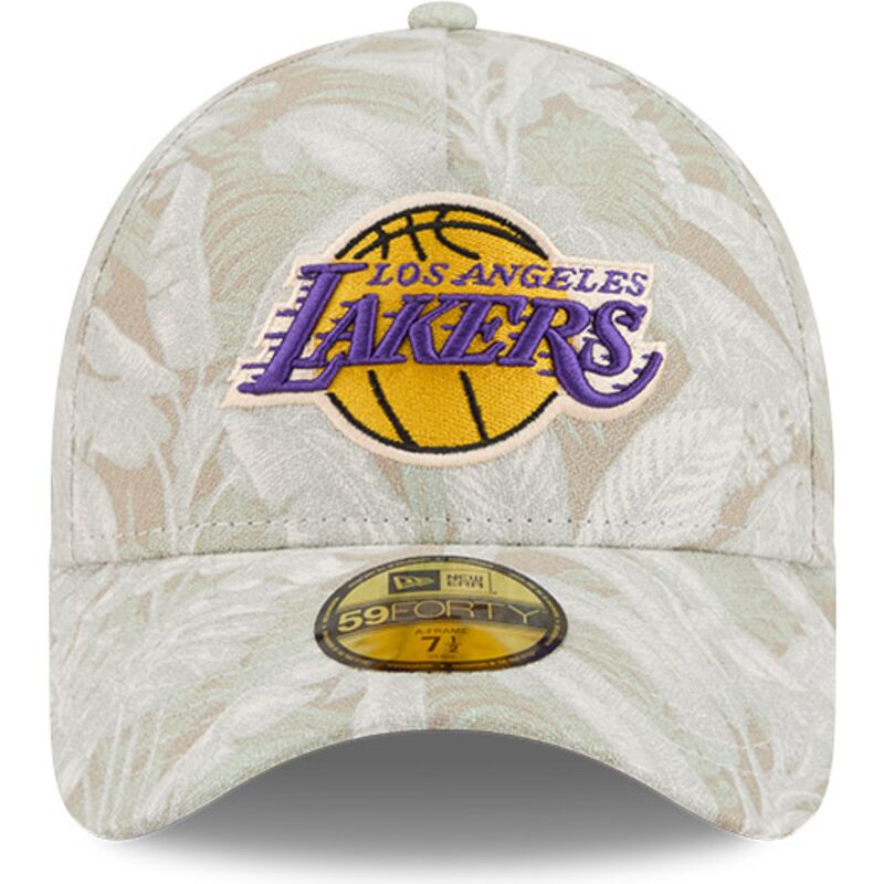 beige-gebogene-verstellbare-59forty-a-frame-leafy-palm-kappe-der-los-angeles-lakers-nba-von-new-era