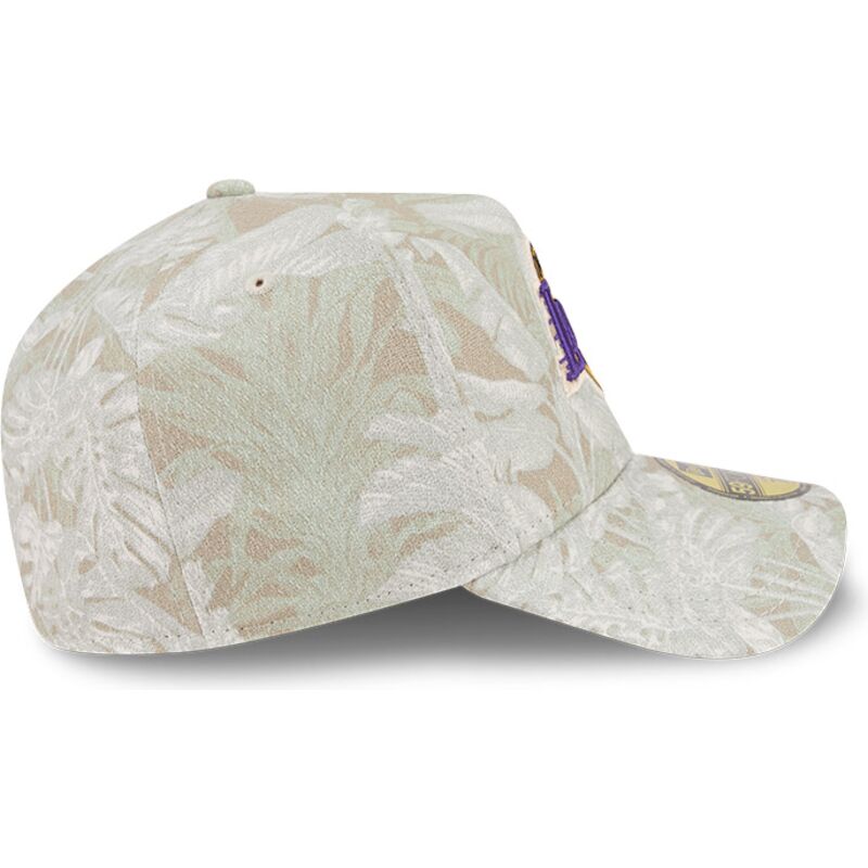 beige-gebogene-verstellbare-59forty-a-frame-leafy-palm-kappe-der-los-angeles-lakers-nba-von-new-era