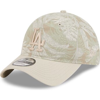 Čepice zaoblená béžová nastavitelný 9TWENTY Leafy Palm Los Angeles Dodgers MLB New Era