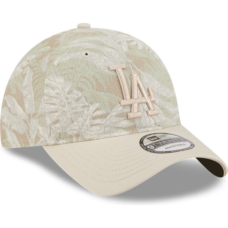 cepice-zaoblena-bezova-nastavitelny-9twenty-leafy-palm-los-angeles-dodgers-mlb-new-era