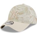 cepice-zaoblena-bezova-nastavitelny-9twenty-leafy-palm-new-york-yankees-mlb-new-era