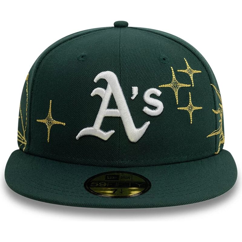 new-era-flat-brim-59fifty-zodiac-oakland-athletics-mlb-green-fitted-cap new-era-flat-brim-59fifty-zodiac-oakland-athletics-mlb-green-fitted-cap
