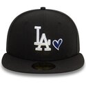 schwarze-anliegende-59fifty-flatcap-heart-icon-der-los-angeles-dodgers-mlb-von-new-era