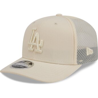 Cap zaoblená beige snapback 9SEVENTY Stretch Snap Color Pack Los Angeles Dodgers MLB New Era