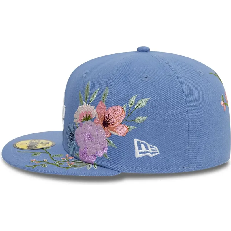 new-era-flat-brim-59fifty-floral-los-angeles-dodgers-mlb-blue-fitted-cap new-era-flat-brim-59fifty-floral-los-angeles-dodgers-mlb-blue-fitted-cap