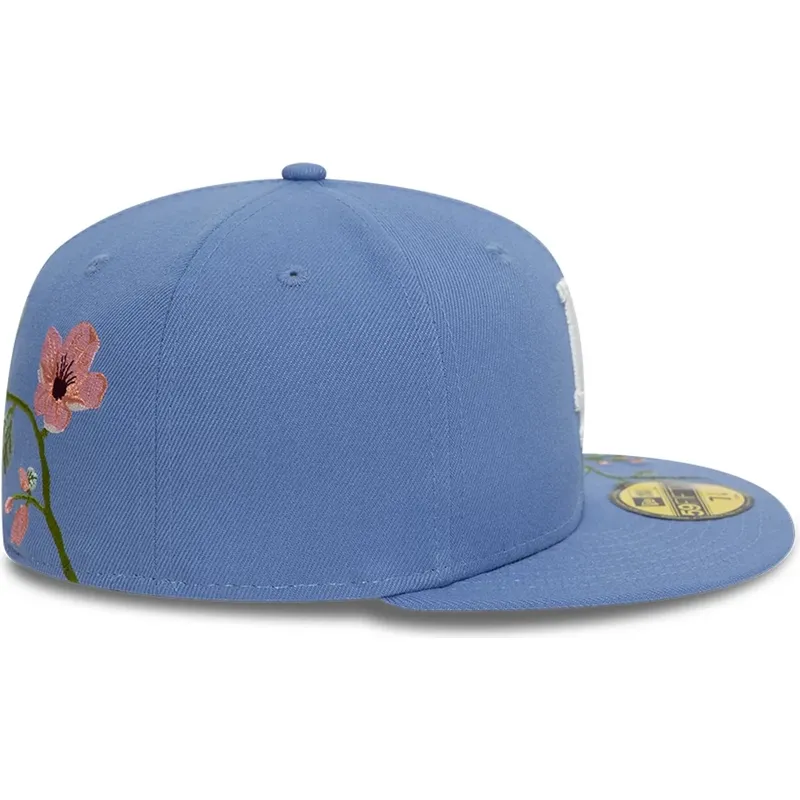 new-era-flat-brim-59fifty-floral-los-angeles-dodgers-mlb-blue-fitted-cap new-era-flat-brim-59fifty-floral-los-angeles-dodgers-mlb-blue-fitted-cap