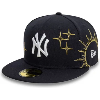 Čepice rovná námořnická modrá přiléhavý 59FIFTY Zodiac New York Yankees MLB New Era