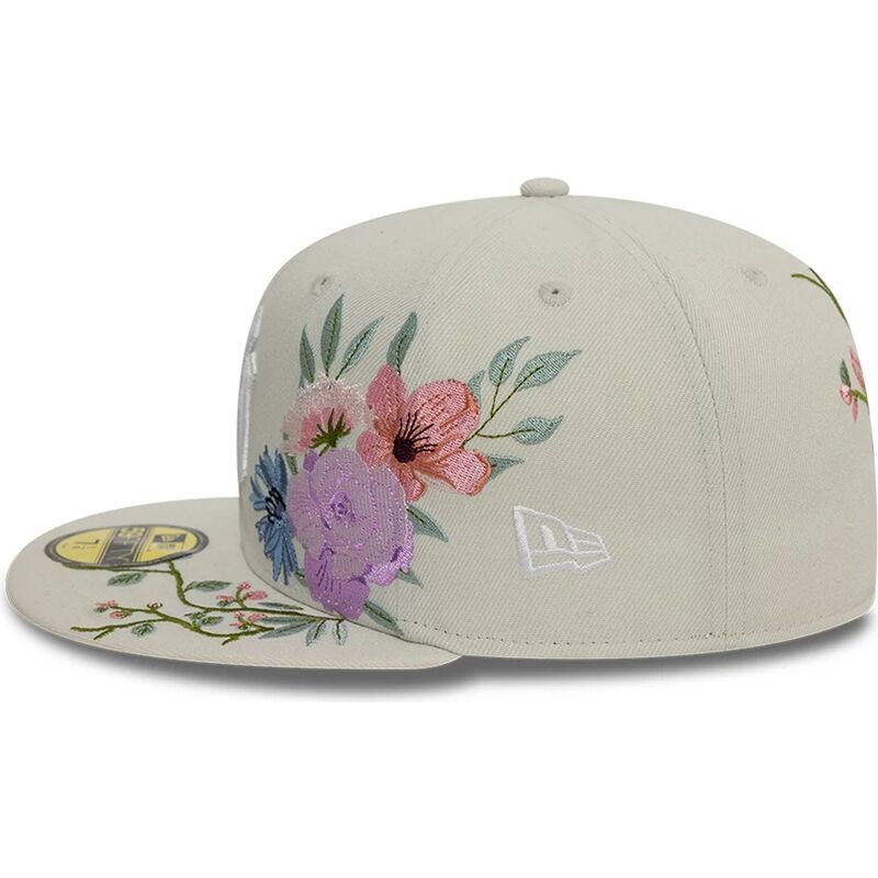 new-era-flat-brim-59fifty-floral-new-york-yankees-mlb-beige-fitted-cap