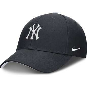 Marineblaue verstellbare gebogene Kappe für Kinder Dri-Fit Club Structured von New York Yankees MLB von Nike