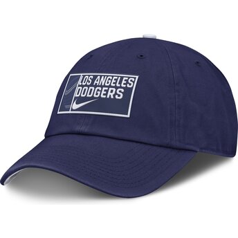 Nike Curved Brim Primetime Club Unstructured Organic Cotton Los Angeles Dodgers MLB Blue Adjustable Cap