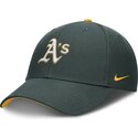 grune-gebogene-verstellbare-kappe-fur-kinder-dri-fit-club-structured-von-oakland-athletics-mlb-von-nike