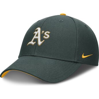 Čepice zaoblená zelená nastavitelný pro děti Dri-Fit Club Structured Oakland Athletics MLB Nike