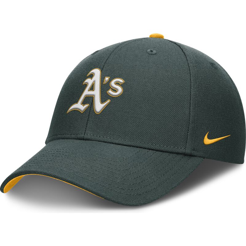 nike-curved-brim-youth-dri-fit-club-structured-oakland-athletics-mlb-green-adjustable-cap