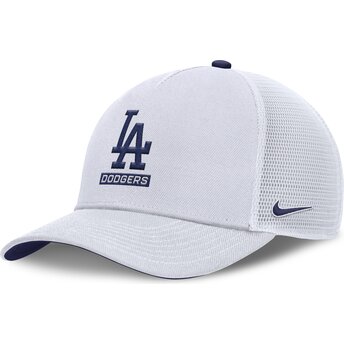 Cap zaoblená white snapback Primetime Dri-Fit Rise Structured Los Angeles Dodgers MLB Nike