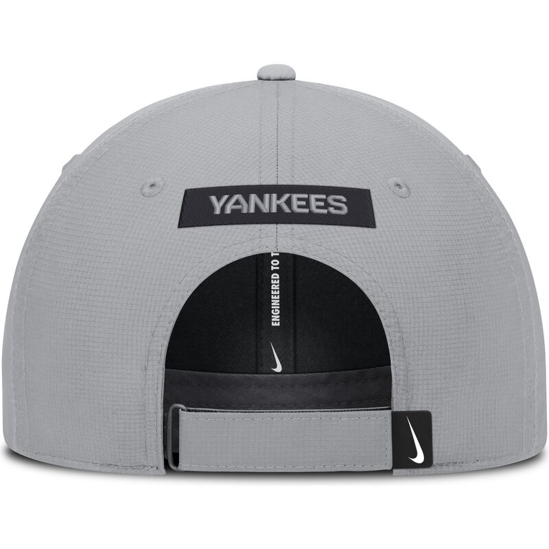 cap-zaoblena-gray-adjustable-strap-primetime-club-structured-uv-poly-ripstop-new-york-yankees-mlb-nike cap-zaoblena-gray-adjustable-strap-primetime-club-structured-uv-poly-ripstop-new-york-yankees-mlb-nike