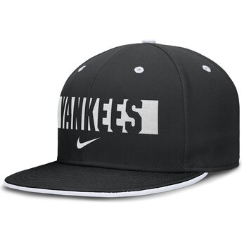 Čepice rovná černá přiléhavý Primetime Dri-Fit True Structured Round Bill New York Yankees MLB Nike