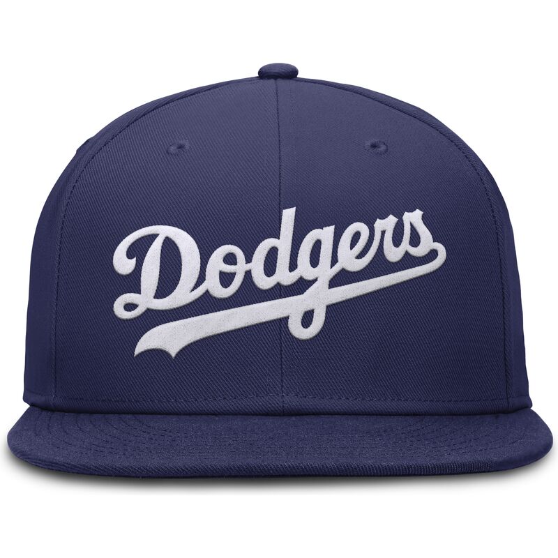 blaue-flache-verstellbare-kappe-dri-fit-true-structured-round-bill-der-los-angeles-dodgers-mlb-von-nike
