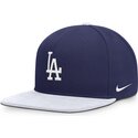 blau-weisse-flache-snapback-kappe-nike-dri-fit-pro-structured-square-bill-der-los-angeles-dodgers-mlb-von-nike