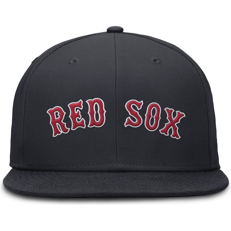 marineblaue-flache-fitted-kappe-dri-fit-true-structured-round-bill-von-boston-red-sox-mlb-von-nike