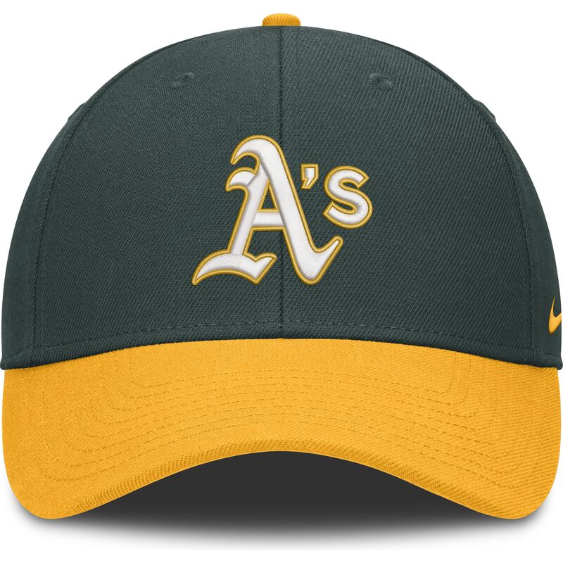 cepice-zaoblena-zelena-nastavitelny-pasek-dri-fit-club-structured-oakland-athletics-mlb-nike