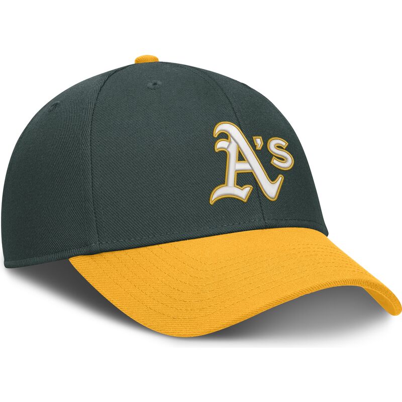 cepice-zaoblena-zelena-nastavitelny-pasek-dri-fit-club-structured-oakland-athletics-mlb-nike