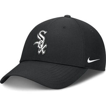 Cap zaoblená black adjustable strap Club Structured UV Poly Ripstop Chicago White Sox MLB Nike