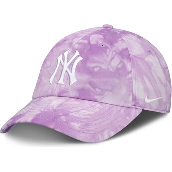 Čepice zaoblená fialová nastavitelný Mothers Day Club Unstructured Organic Cotton New York Yankees MLB Nike