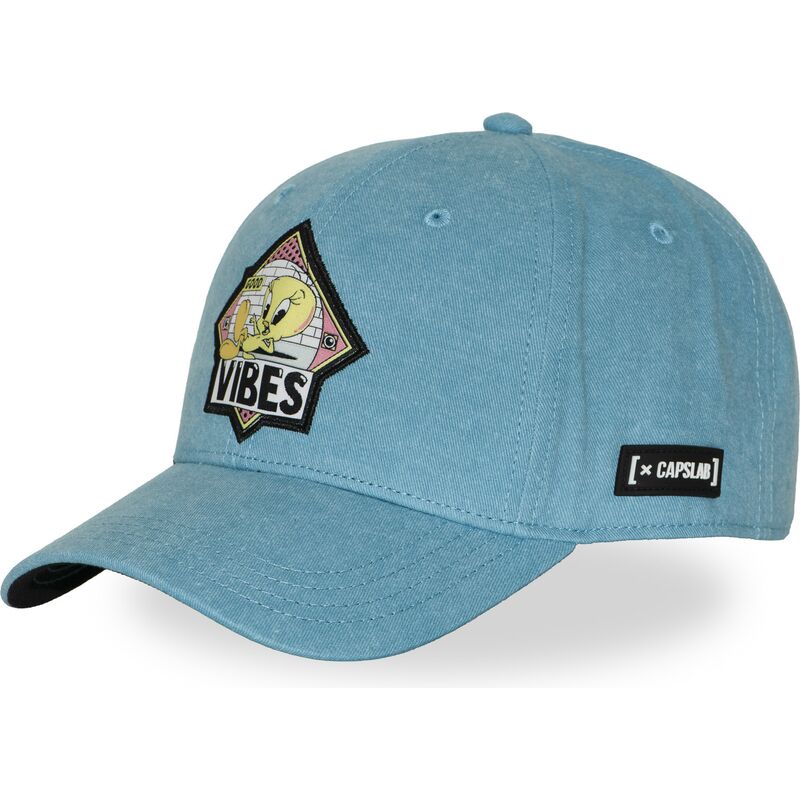 blaue-gebogene-snapback-kappe-tweety-loo13-pcblifb-looney-tunes-von-capslab blaue-gebogene-snapback-kappe-tweety-loo13-pcblifb-looney-tunes-von-capslab