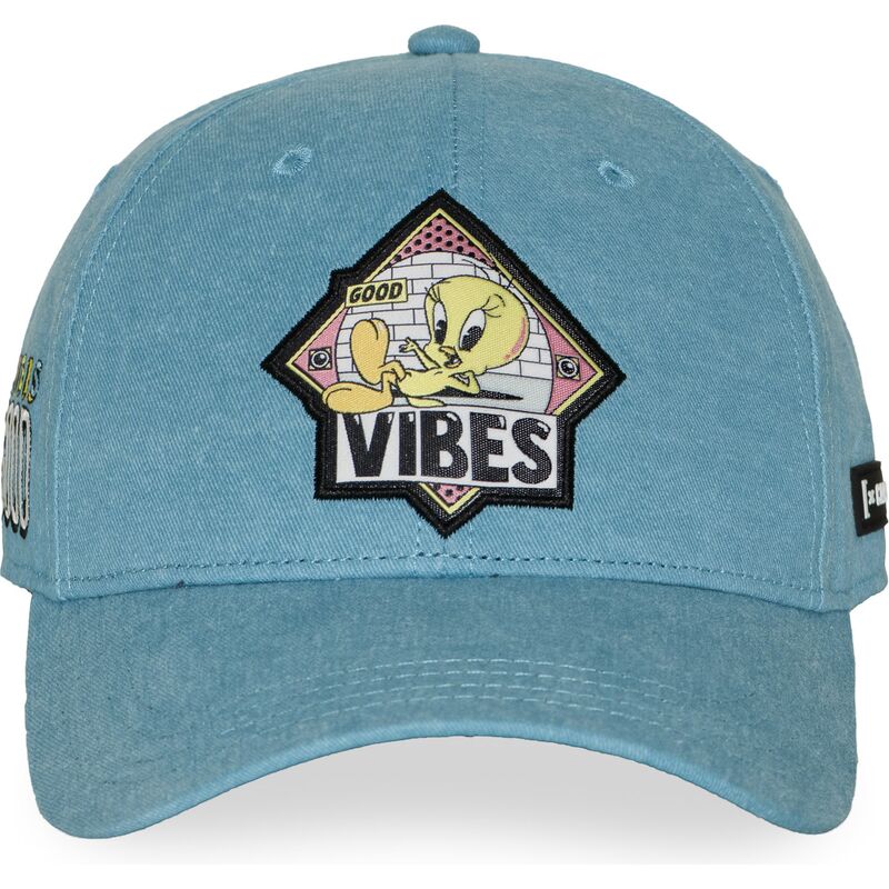 blaue-gebogene-snapback-kappe-tweety-loo13-pcblifb-looney-tunes-von-capslab blaue-gebogene-snapback-kappe-tweety-loo13-pcblifb-looney-tunes-von-capslab