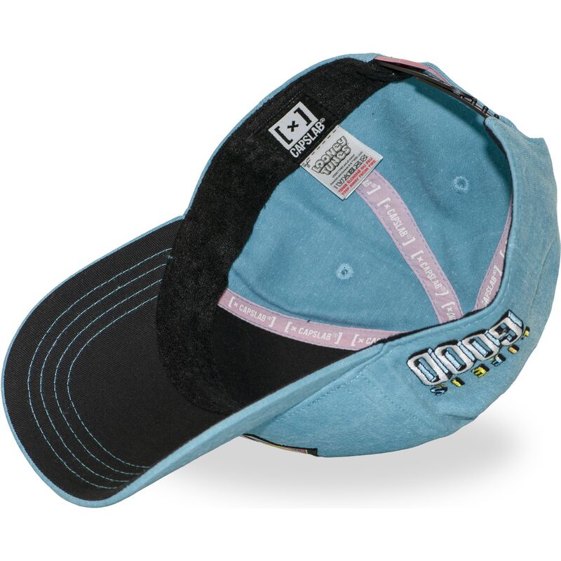 blaue-gebogene-snapback-kappe-tweety-loo13-pcblifb-looney-tunes-von-capslab blaue-gebogene-snapback-kappe-tweety-loo13-pcblifb-looney-tunes-von-capslab