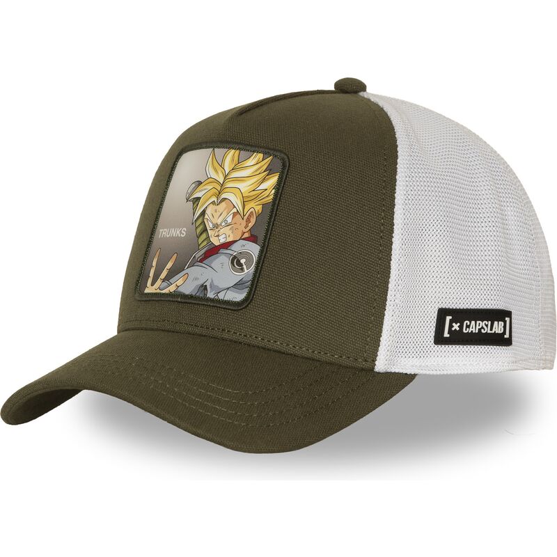 trucker-cap-grun-und-weiss-trunks-dbs8-futb-dragon-ball-von-capslab