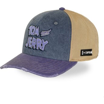 Čepice zaoblená vícebarevná snapback TAJ8 TAJB Tom a Jerry Looney Tunes Capslab