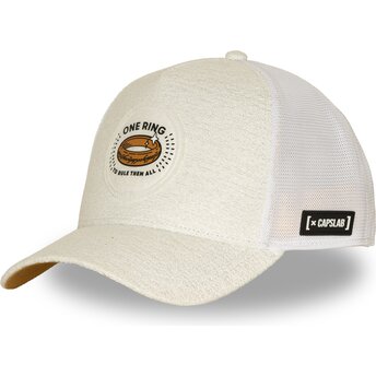 Čepice zaoblená krémová snapback LOTR2 PCTRINB Jeden prsten Pán prstenů Capslab