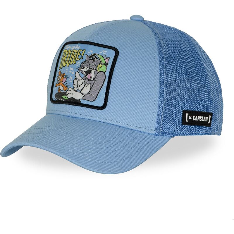capslab-tom-and-jerry-taj8-trob-looney-tunes-blue-trucker-hat