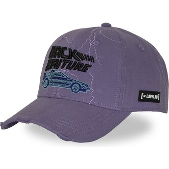 Čepice zaoblená fialová snapback CLBTF1 BTFB DMC DeLorean Návrat do budoucnosti Capslab