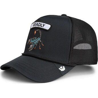 Čepice zaoblená černá snapback GB2 Deadly Scorp The Rocker The Farm Goorin Bros.