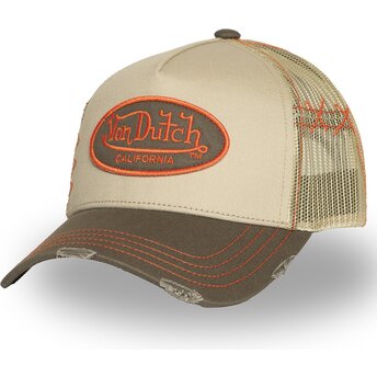 Čepice zaoblená béžová snapback USED 06 Von Dutch