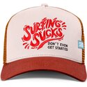 cepice-zaoblena-hneda-snapback-surfing-sucks-coastal