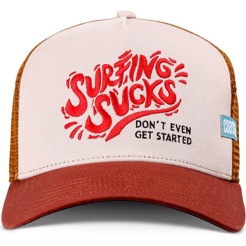 cepice-zaoblena-hneda-snapback-surfing-sucks-coastal cepice-zaoblena-hneda-snapback-surfing-sucks-coastal