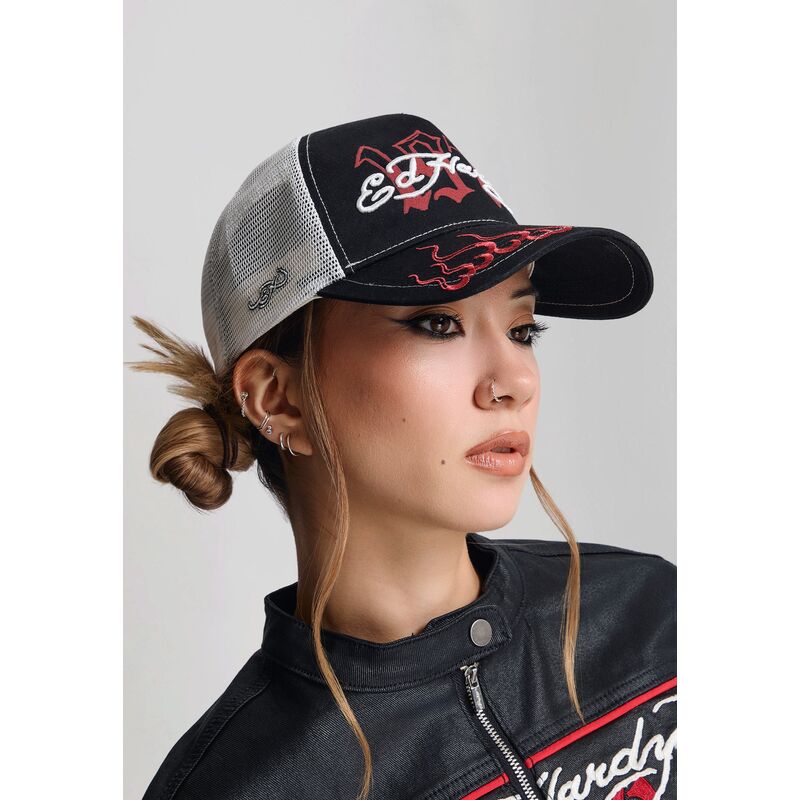 cepice-zaoblena-cerna-snapback-1971-ed-hardy