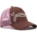 cepice-zaoblena-hneda-snapback-rosa-skull-and-roses-ed-hardy
