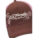 cepice-zaoblena-hneda-snapback-rosa-skull-and-roses-ed-hardy