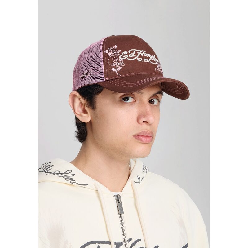 cepice-zaoblena-hneda-snapback-rosa-skull-and-roses-ed-hardy