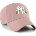 cepice-zaoblena-ruzova-nastavitelny-pro-deti-clean-up-icon-alt-strawberry-new-york-yankees-mlb-47-brand