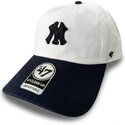 cepice-zaoblena-bezova-nastavitelny-clean-up-contemporary-two-tone-new-york-yankees-mlb-47-brand