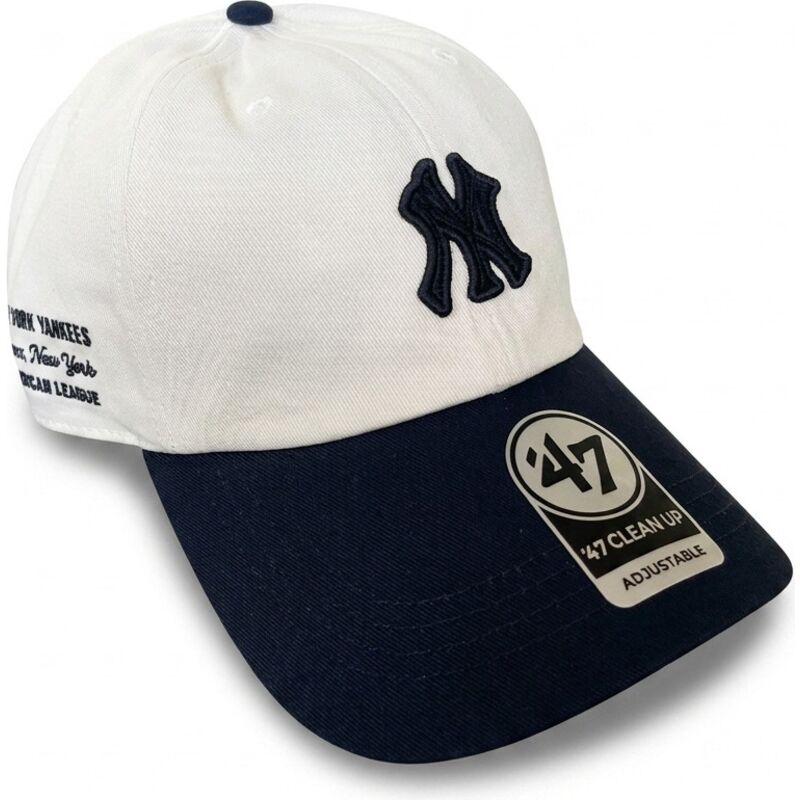 cepice-zaoblena-bezova-nastavitelny-clean-up-contemporary-two-tone-new-york-yankees-mlb-47-brand